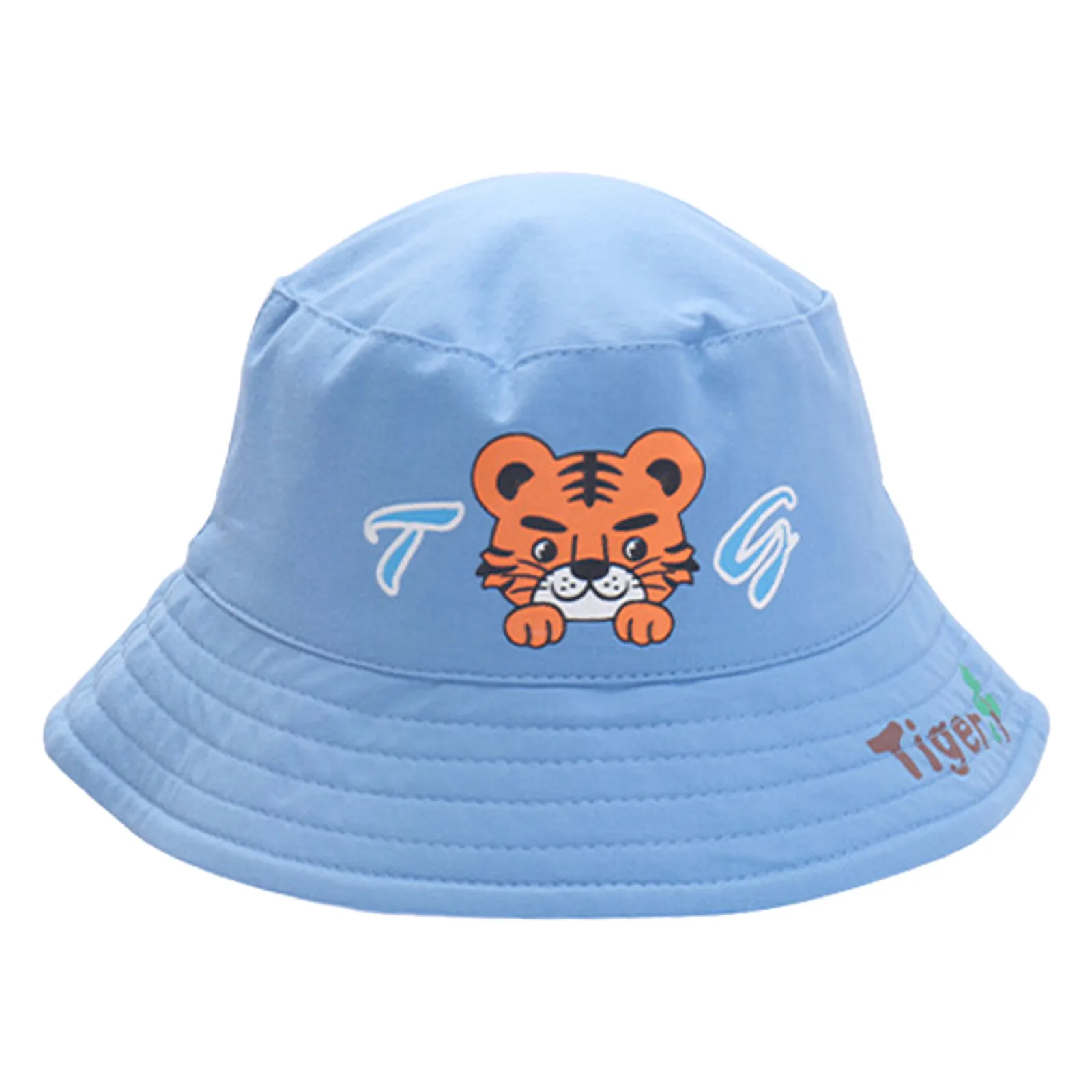 Kids Cap Children Hat Girls Boys Spring Outdoor Shade Cartoon Animals Sunscreen Hat Fisherman панама детская
