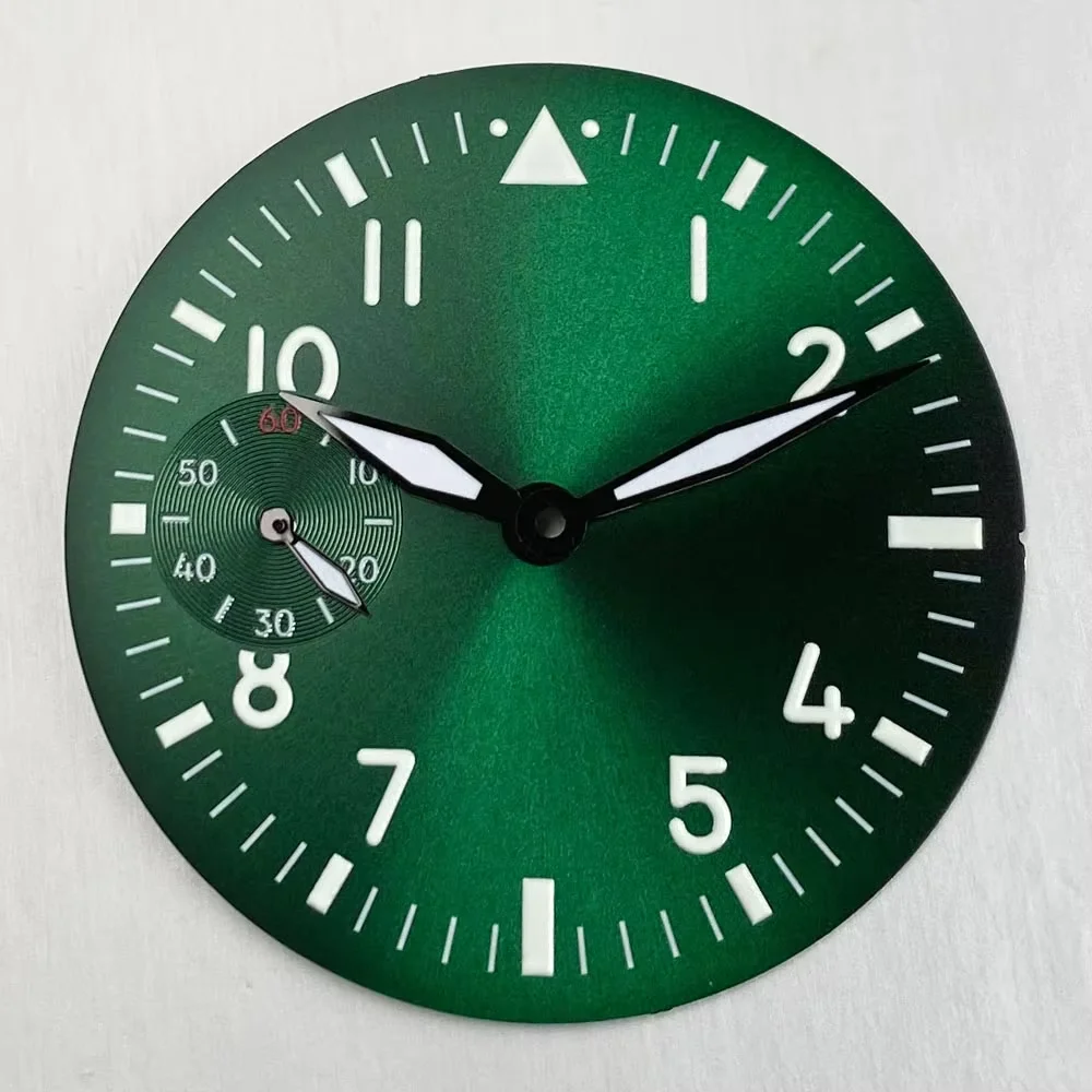 42mm Retro Pilot Watch Case with Sapphire Crystal and Luminous Dial