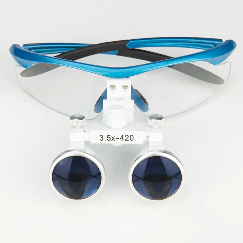 

Dental Loupe Optical Glass 2.5X 3.5X Portable Dentist Surgical Medical Binocularr Deantal Magnifier Blue