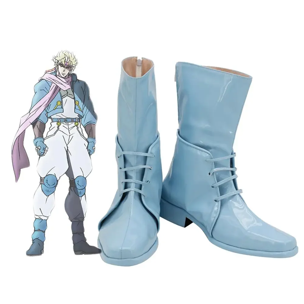 

JoJo's Bizarre Adventure Caesar Anthonio Zeppeli Cosplay Boots Leather Shoes Custom Made for Unisex Any Size