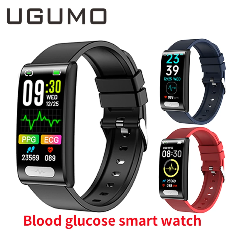 

UGUMO TK70 ECG PPG Smart Watch Non-invasive Blood Glucose 24-hour Heart Rate Monitoring Fitness Tracker Sport Smart Bracelet
