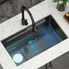 Nano Single Bowl Kitchen Sinks Kitchen Sink Undermount High-end Handmade for Kitchen Sink, Bar Sink or Outdoor Sink 6