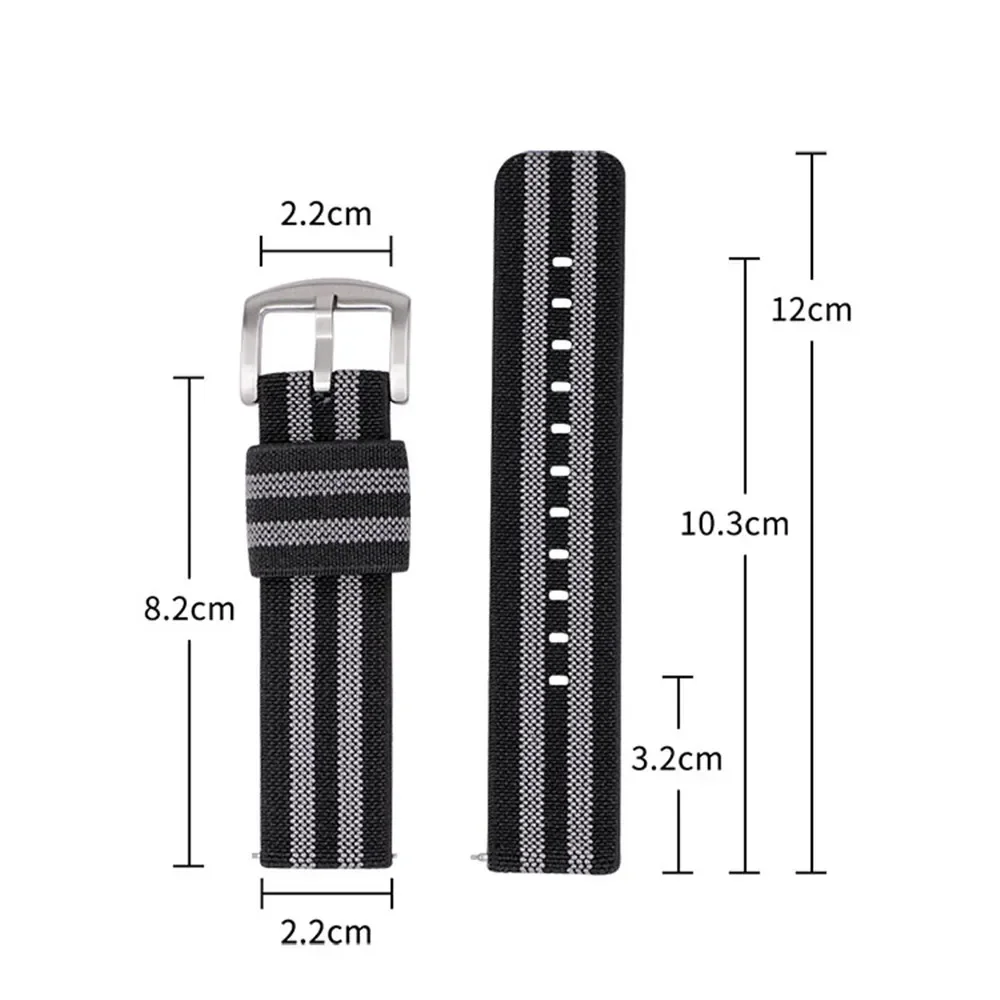 Durable Nylon Military-Style Elastic Watch Band