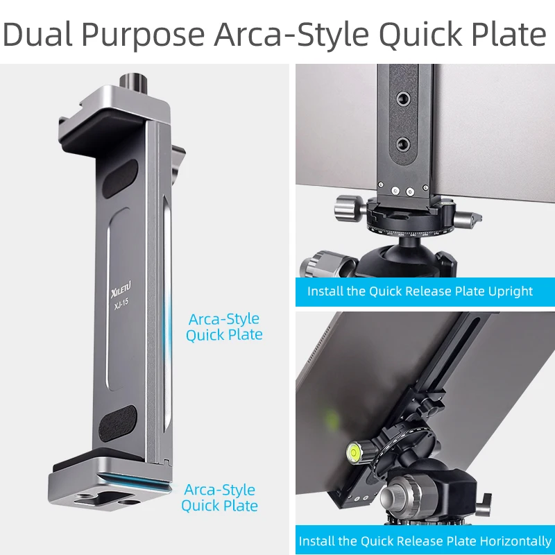 Tripé de Liga de Alumínio Universal para Telefone Suporte Ajustável para Iphone Tablet Laptop Ipad Pro 12.9 Clip - Imagem 4