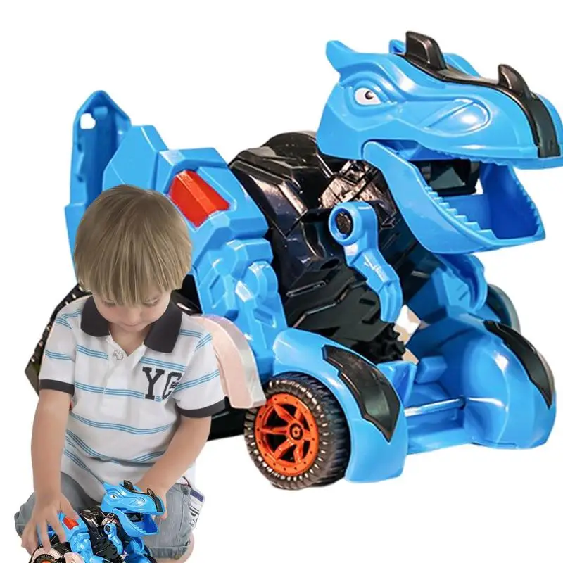 

Pull Back Car Toy Dinosaur Shape Transforming Vehicle Playsets Children Transport Playset Cars Toys For Home School