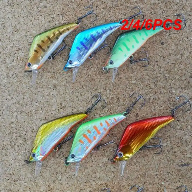 

2/4/6PCS 55Mm 4.7g Fishing Lure Hardcore Heavy Minnow Wobbler Sinking Jerkbait Swimbait Artificial Hard Bait Trout Bait Bass