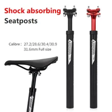 Bike Suspension Seatpost MTB Bicycle Dropper Seat Post Hanging Saddle Tube with Shock Absorber 27.2/30.9/31.6*400mm Bike Parts