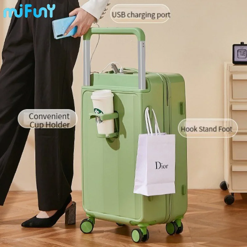 Wholesale New Model business suitcase trolley case with universal wheel  large capacity code box 20 24 28 inch luggage sets From m.