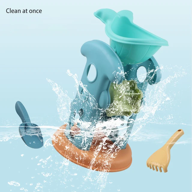 Children's Beach Toys Summer Sand Digging Tools Play Bucket ATV Hourglass Set Boys and Girls Outdoor Toys Gifts 4