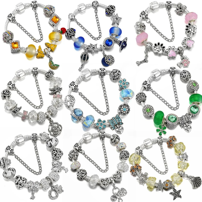 

Hot Sale New Trendy Charm Bracelets With Rhinestone Bowknot Love Brand Bracelets For Women Men Girlfriend Jewelry Gift