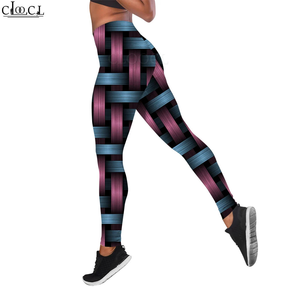 

CLOOCL Sport Legging Women Yoga Metal Braid 3D Printed Fashion Female Legging for Push Up Fitness Gym Outdoor Jogging Pants