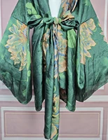 Élégant Floral D'été Sexy Dame Plage Bikini Mini Kimonos Grande Taille Femmes Africaines Maillots De Bain De Mode Cardigans Lâches Vêtements 5