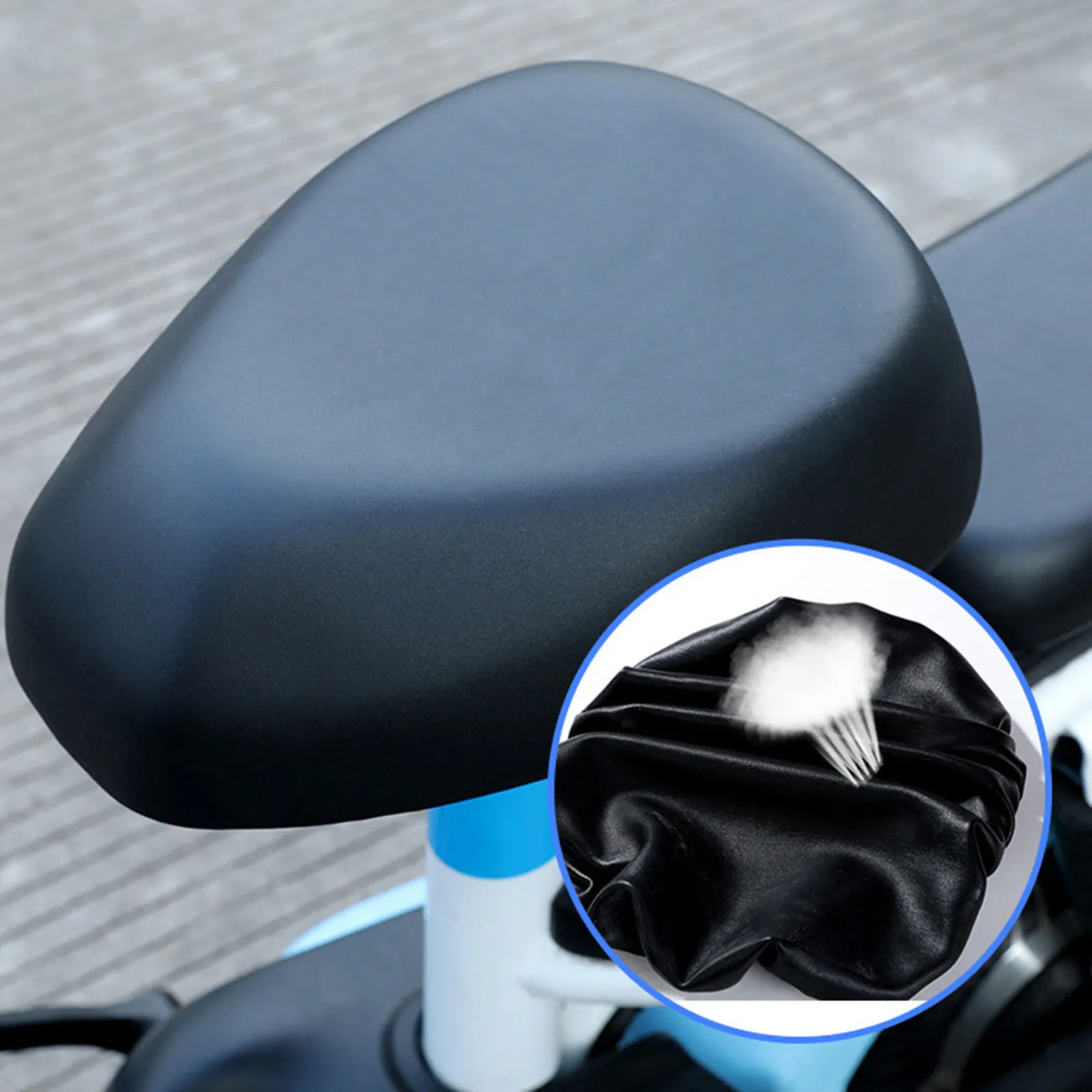 Polyester-Ebike-Abdeckung, E-Bike-Abdeckung, wasserabweisend, 180 g/Set, 25 x 20 cm, Schwarz, einfach zu installierende E-Bike-Abdeckung – Detail 1
