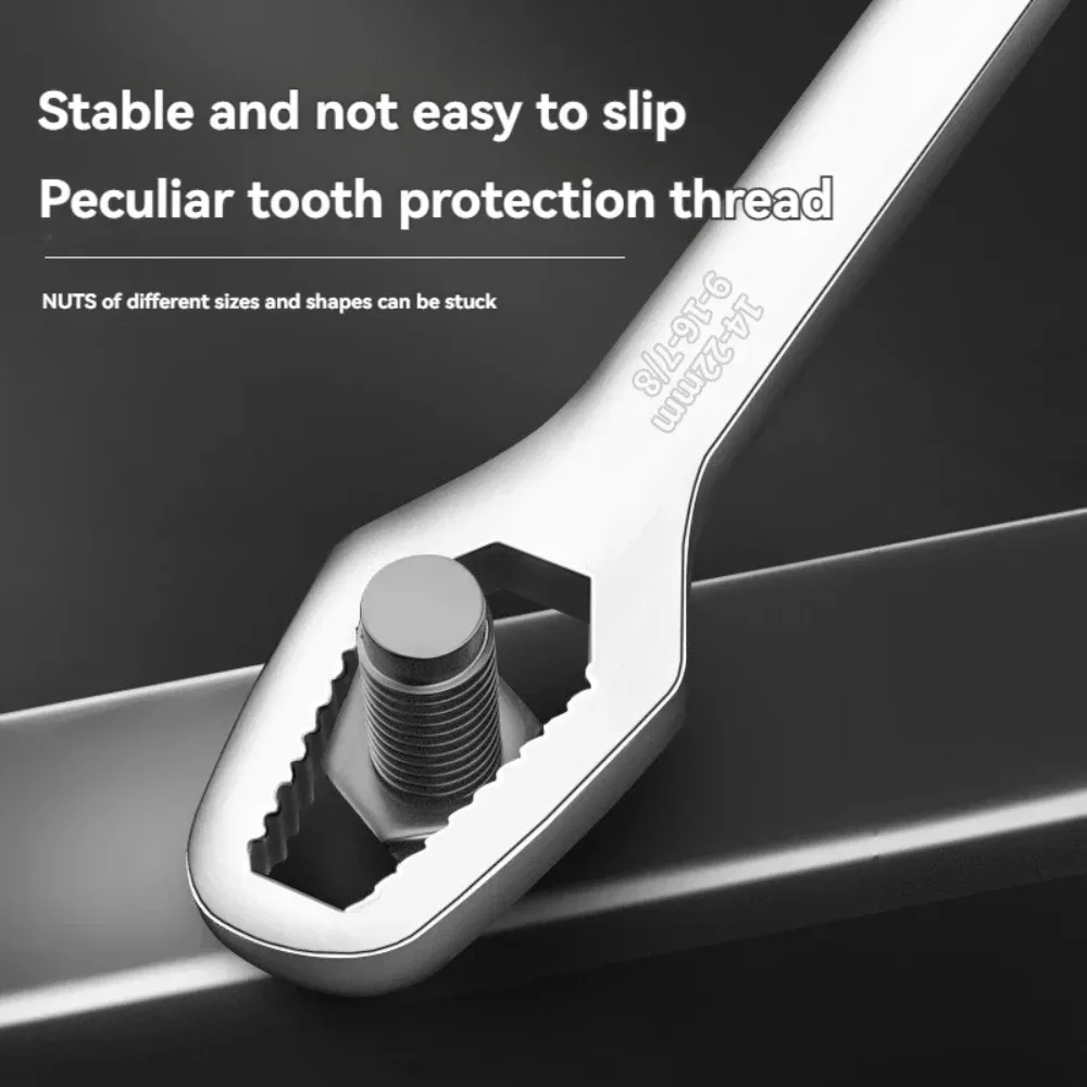 Llave Torx Universal Ajustable de 3-17mm, Doble Cabeza, Autoajustable, para Herramientas Manuales de Fábrica