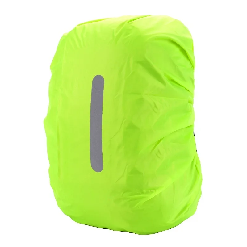2pcs 30-40L Reflective Waterproof Backpack Rain Cover Outdoor Sport Night Cycling Safety Light Raincover Case Bag Camping Hiking