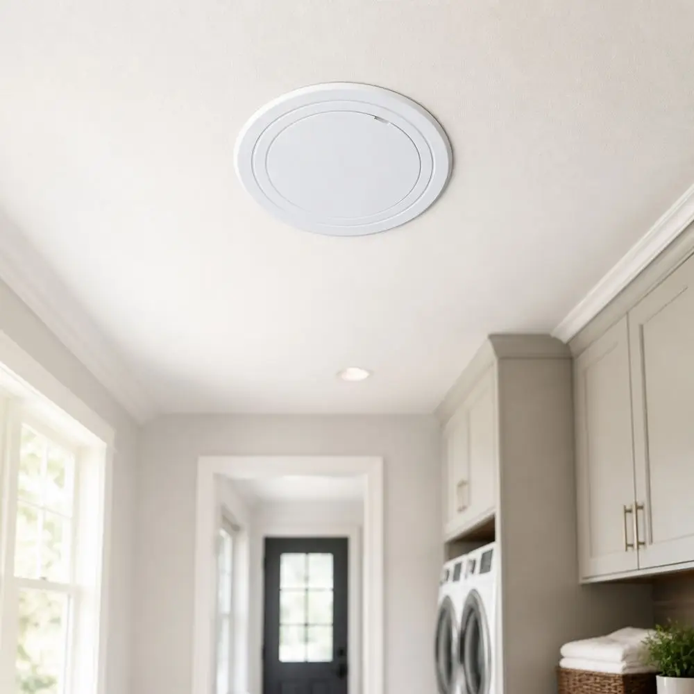 Round Self-Adhesive Removable Access Panel - White Wall Door Cover