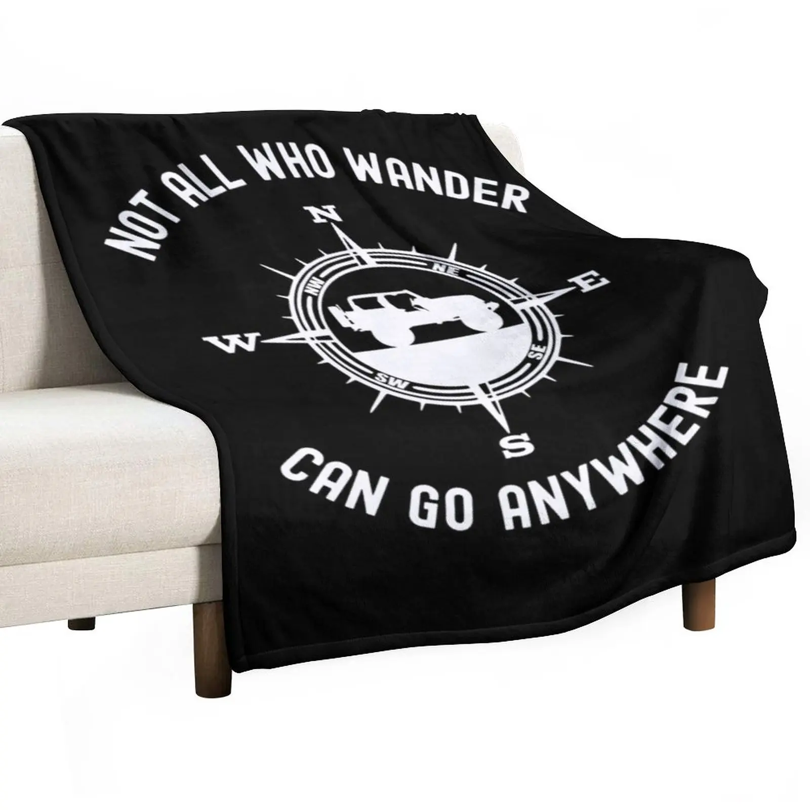 

Offroad 4x4 Not All Who Wander Are Lost Overland Adventure Throw Blanket Stuffed Blankets