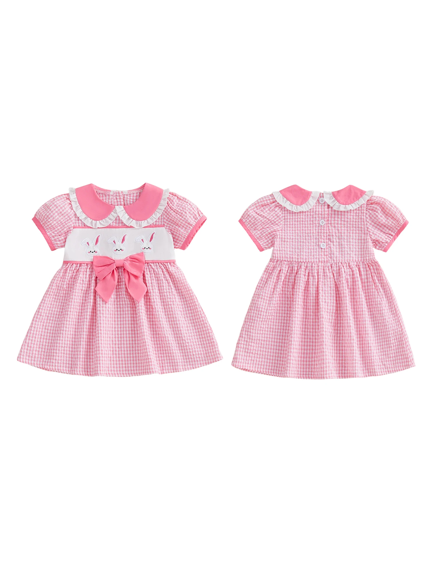 Adorable Toddler Girls Floral Print Dress with Ruffle Sleeves and Bow Detail - Stylish Summer Party Dress for Little Princesses