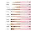 Green Nail Brush Gel Brush For Manicure Acrylic UV Gel Extension Pen Nail Polish Painting Drawing Brush 5