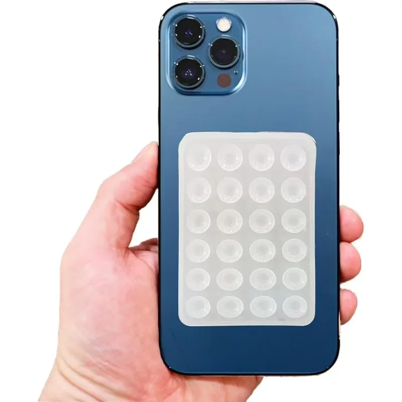 24 Silicone Strong Double-sided Suction Cup Anti SlipSilicone Suction Cups For Mobile Phones