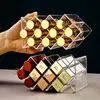 Lipstick Holder Make-up Organizer Cosmetic Storage Box Lip Gloss Storage Rotating Display Stand Transparent Plastic Storage Box 2