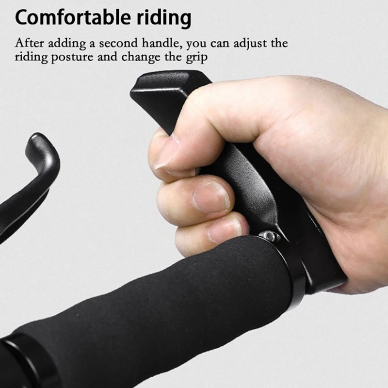 1Pair Bicycle Handlebars Aluminum Alloy Mountain Auxiliary Riding Horn Rest MTB Bike Accessories bicycle handlebar