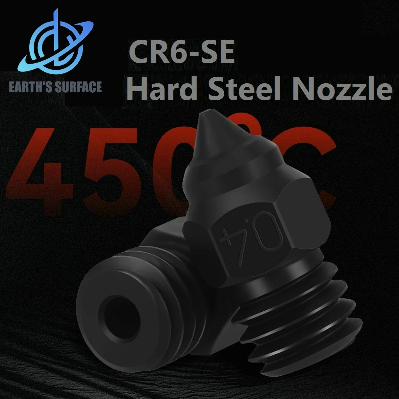 DB-3D Printer Parts CR6 SE Hardened Steel Nozzle High Temperature Resistance M6 Thread MK8 Nozzles For CR-6 SE Ender 3 S1 CR10