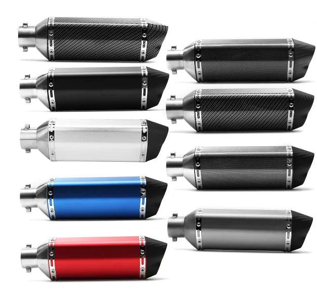 51Mm Universale Moto Rcycle Scarico Silenziatore Modificato Tubo Fuga Moto Moto Cross Per Royal Enfield Cafe Racer Mobile Db Killer