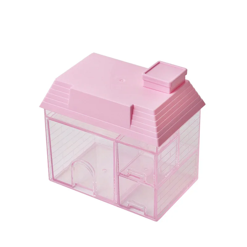 Small House Creative Desktop Organizing Storage Box Stationery Cosmetics Girls Dormitory Storage Box Desk Organizer storage box,self adhesive storage box,desk organizer,transparent storage box,storage organizer,lockable storage box,bag organizer