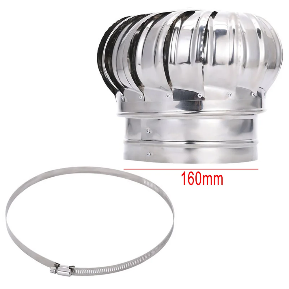 Rotating Chimney Cowl Cap Enhances Air Extraction Protects Flues And Ventilation Pipes Durable Stainless Steel Construction