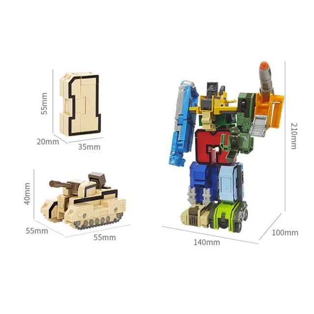 GUDI Assemble Robots Transformation Building Blocks