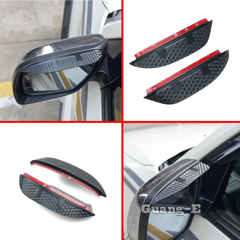 

Rear Rearview Side Glass Mirror Trim Frame Rain Shield Sun Shade Eyebrow Accessories For Tesla Model S 2019 2020 2021 2022-2023