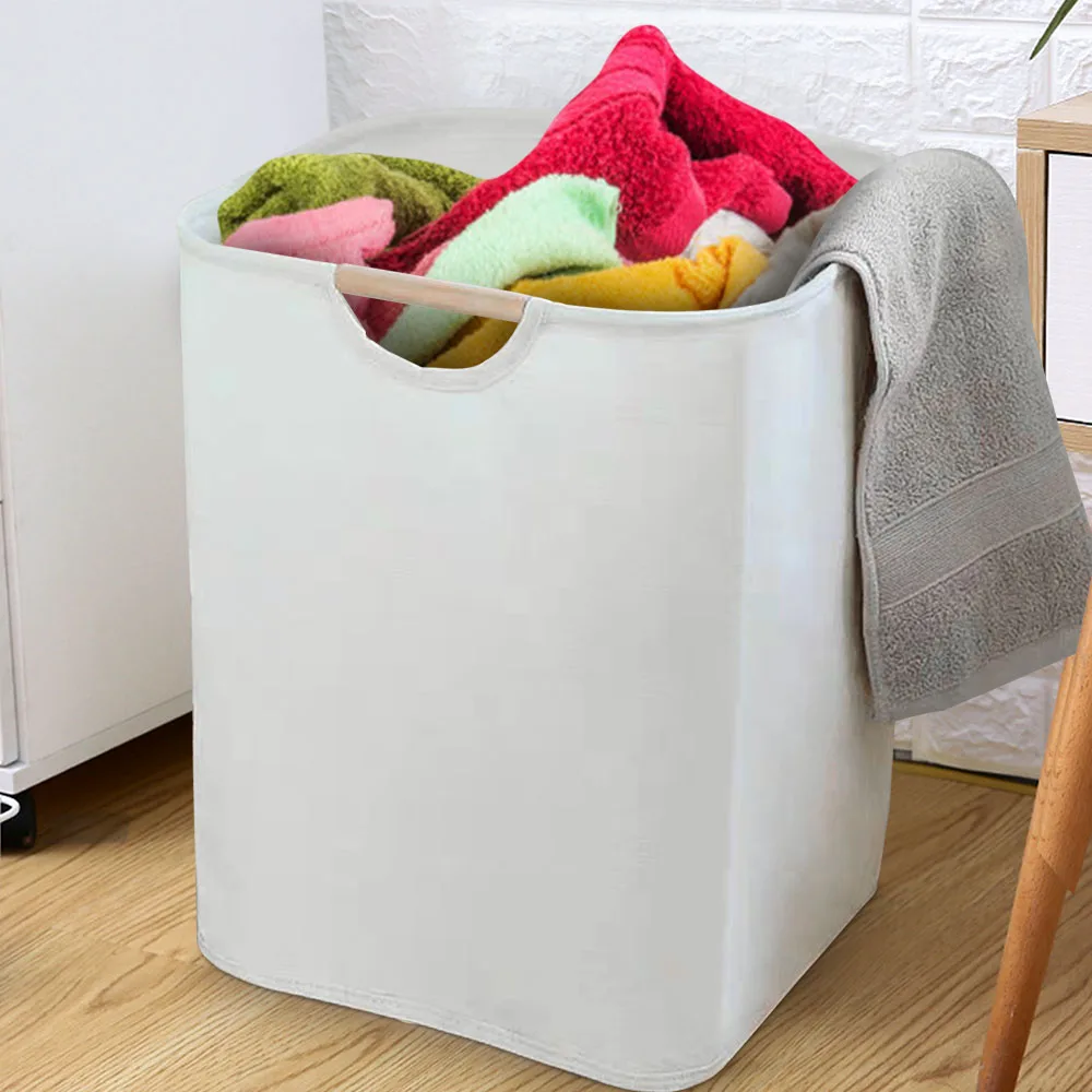 Large Capacity Laundry Storage Dirty Clothes Storage Basket with Handle Hamper Collapsible Laundry Basket Bathroom Accessories