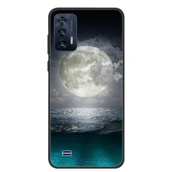 Butterfly Painted Soft Black Silicone Bumper Phone Cover for Oukitel C31 (49)