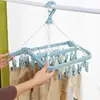 Drying Clip Swivel Hangers For Clothes With Clips Wind-Proof Swivel Hangers For Clothes Lingerie Socks 3