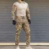 Tactical Uniform Suits Milit Outdoor Camo Suit Hunting Pants Men Combat Shirts Trainning Airsoft Paintball Clothes Sets 3