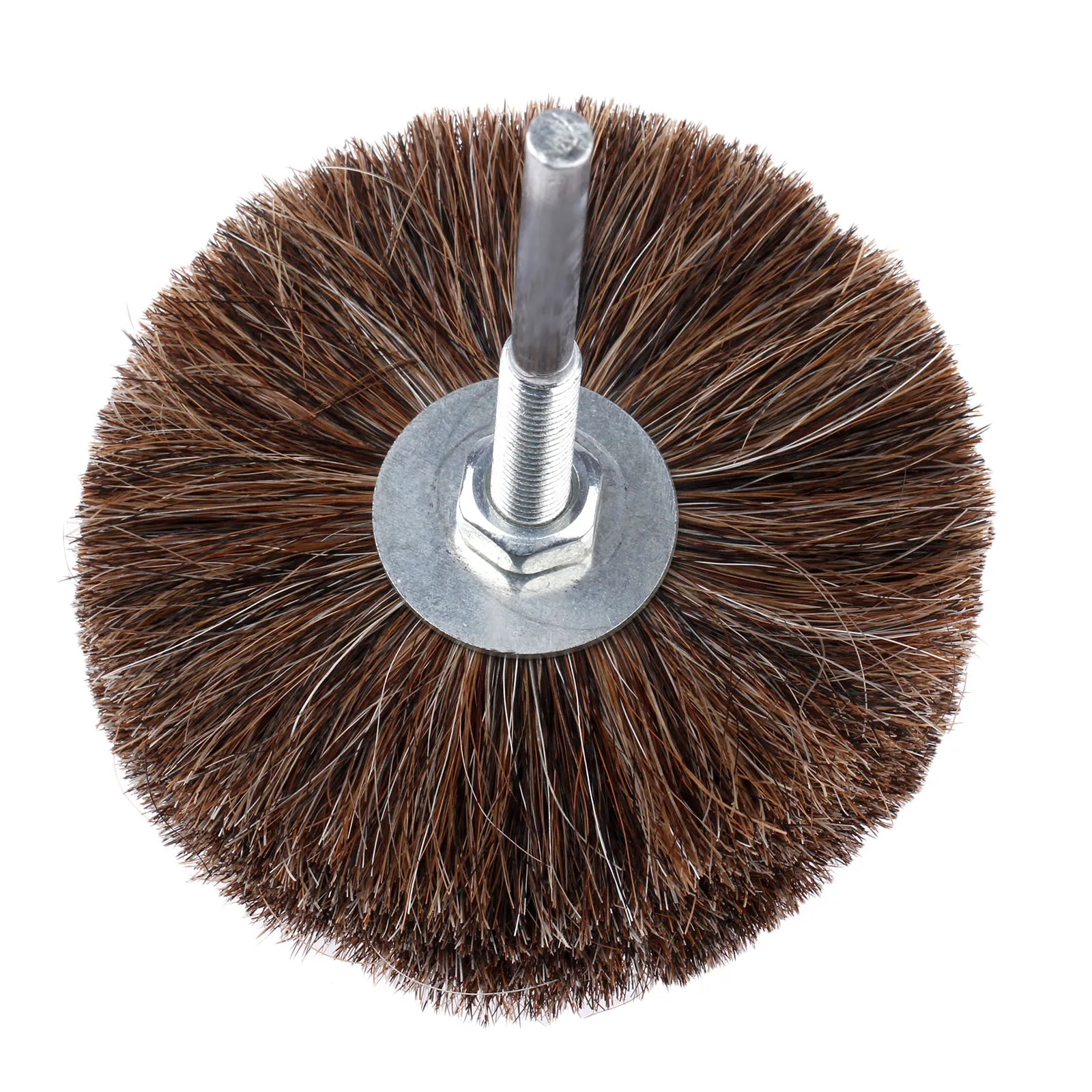 DRELD 1/4" Shank Dremel Accessorie 85mm Horse Hair Brush Buffing