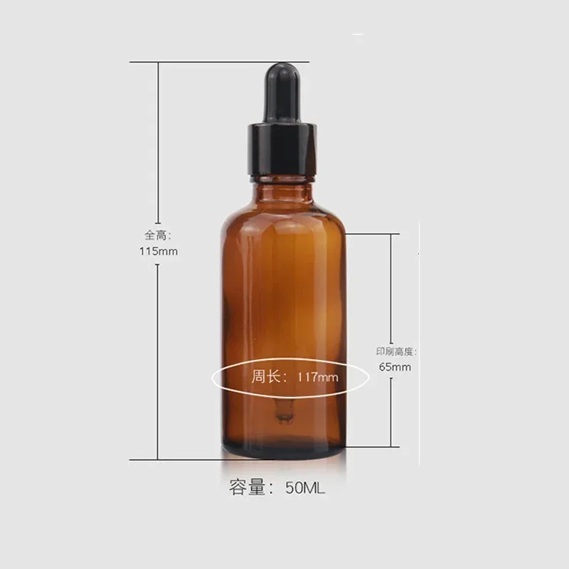 28PCS 30/50ml Amber Glass Dropper Bottle with Pipette for Cosmetic Perfume Essential Oil Bottles