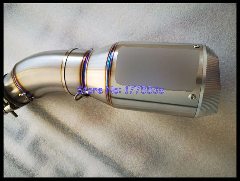 Titanium Alloy for Kawasaki H2 2015-2023 Handmade Motorcycle Exhaust Escape Moto Muffler Middle Link Pipe - Image 6