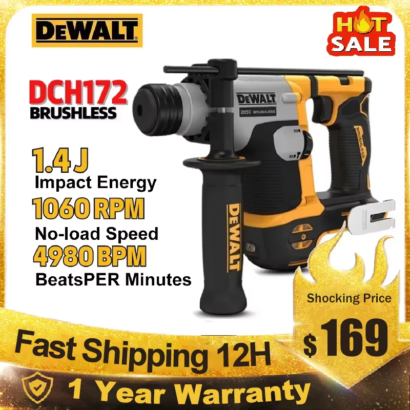 Perforateur burineur SDS-Plus 18V 2,6 J (produit seul) - DEWALT DCH133N