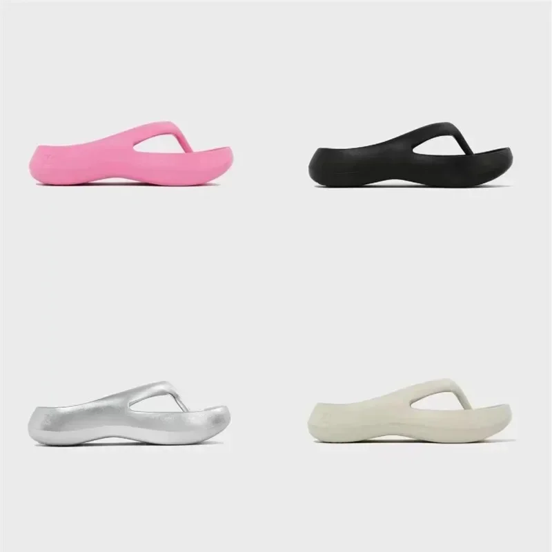 Trend Jelly Slippers Summer Korean Lady Fashion Thick Soled Flip Flops Women Casaul Comfortable Soft Sole Non-slip Beach Sandals