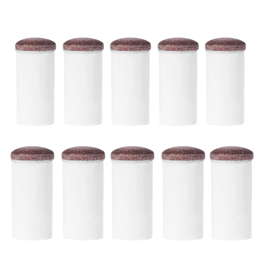 5pcs Billiard Pole Tips Slip-on 11/13mm Snooker Stick Ferrule Replacement Snooker Club Head Parts Pool Sports Accessories