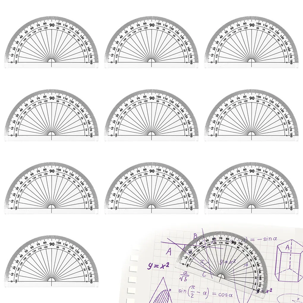

Pack of 10 Students Learn Rulers Math Business Stationery Supplies