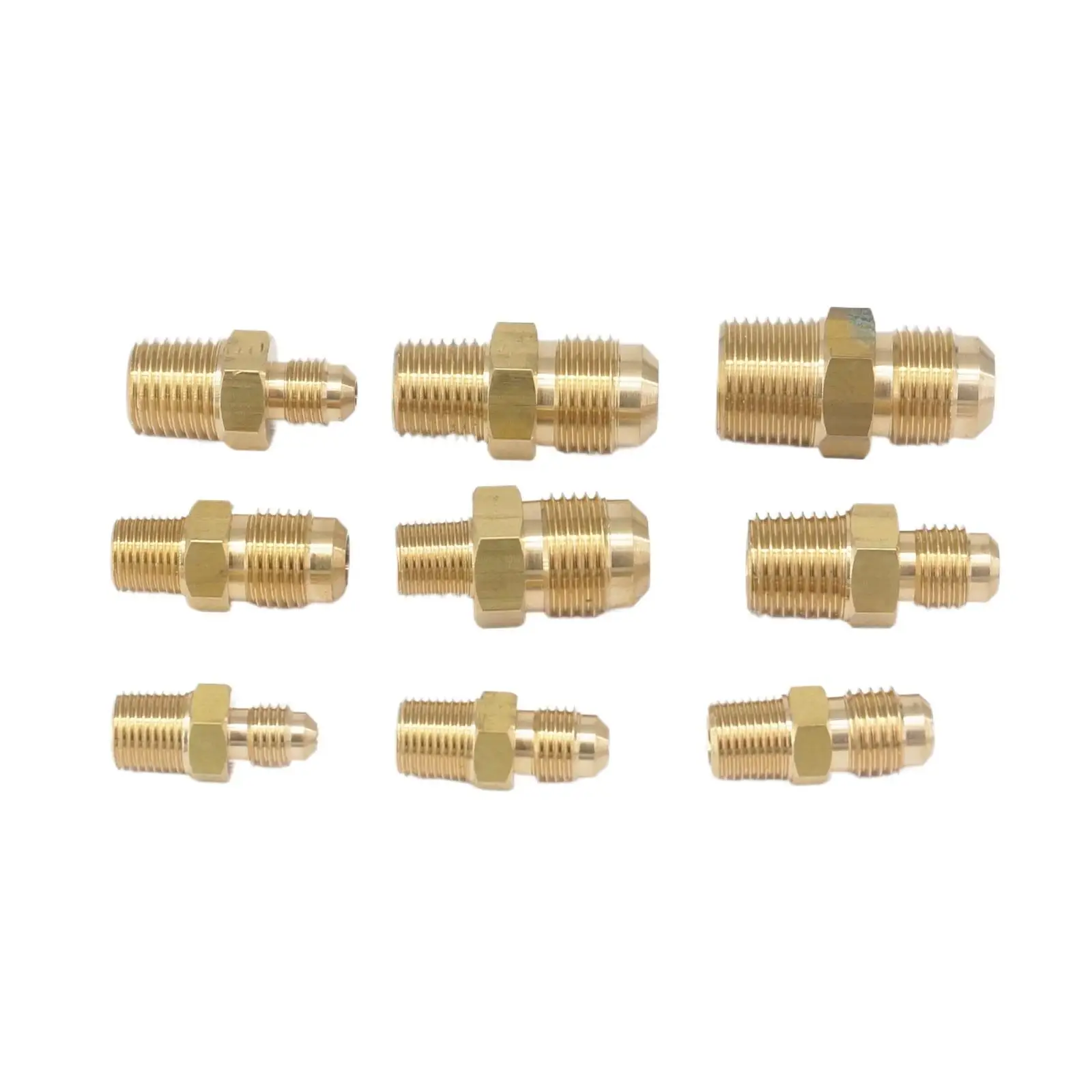Pipe Fitting,Water Pipe Fitting,Hose Pipe Fitting 1/8" 1/4" 3/8" NPT Male Fit Tube OD 1/8" 3/16" 1/4" 5/16" 3/8" Brass SAE 45 Degree Pipe Fittings Adapters Connectors 229 PSI