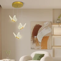 Nordic Butterfly Restaurant Pendant Light, Bedside Indoor Living Room Bedroom Dining Room Kitchen Decoration LED Lighting 5
