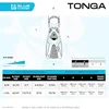 Adult Complete Snorkeling Set for Travel: Silicone Mask Dry Snorkel Adjustable Fins Lightweight Black Blue Italian-Designed Com