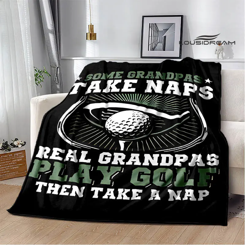 

Sports blanket golf enthusiast printed blanket warm blanket picnic blanket Home travel blanket bed linings birthday gift