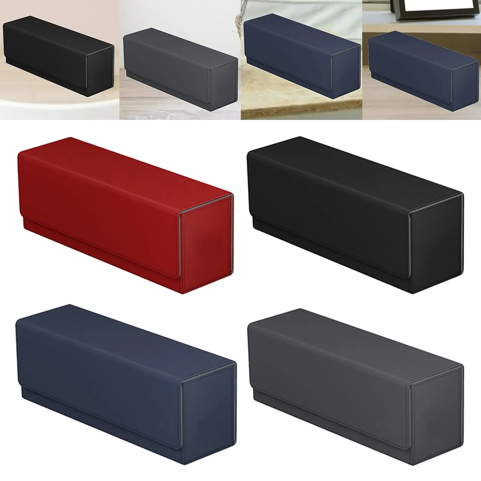 

400 CARD CASE + Divider-Trading Card Deck Box 310x95x115mm/