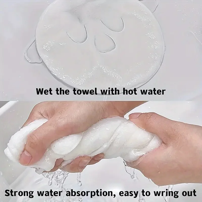 Hot Compress Face Towel Reusable Cotton Thickened Face Steaming Towel Moisturizing Mask Beauty Skin Care Tool for Salon Home Use 4
