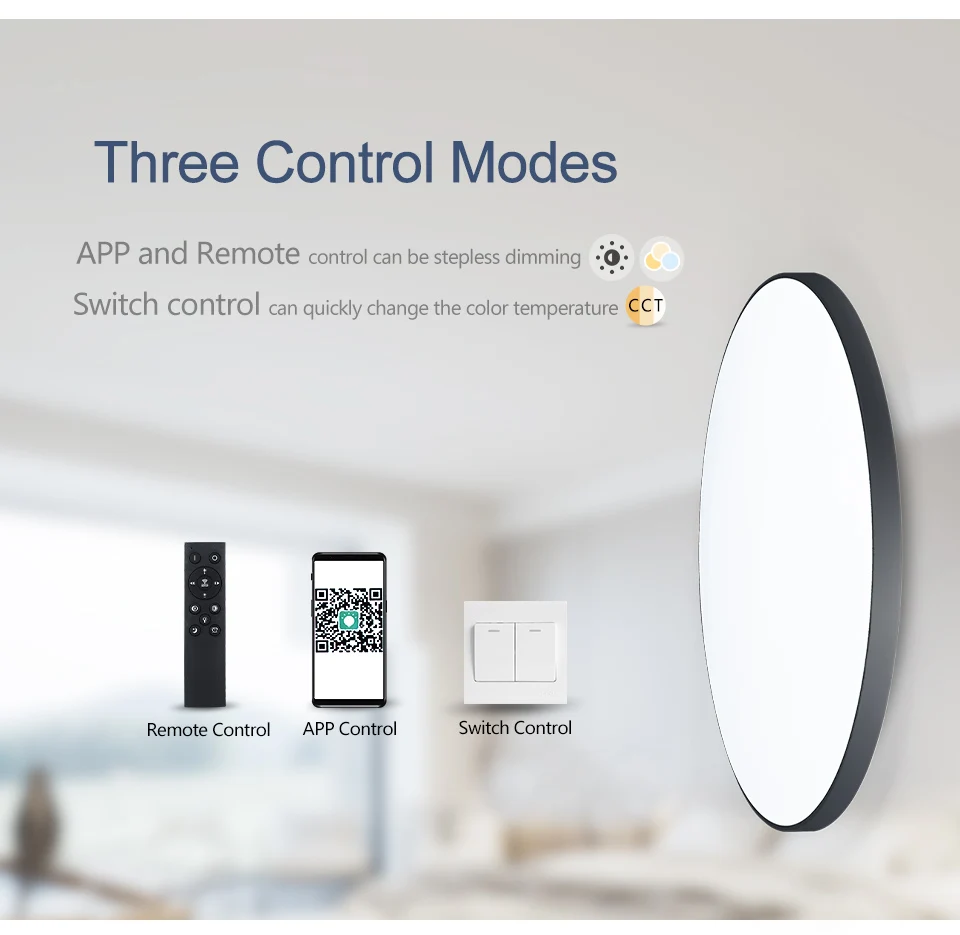 Description Picture 5 of itemSmart Led Ceiling Lamp 36W 50W 220V Dimmable Modern Led Ceiling Lights With APP Remote Control For Bedroom Living Room